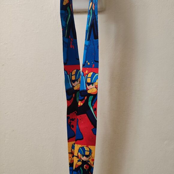 Mega Man Battle Network Cloth Lanyard With Metal Clasp Official Collectible - Picture 1 of 4